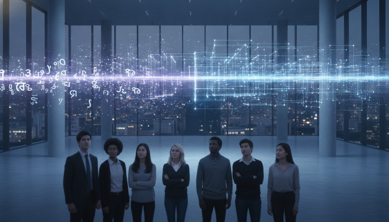 7 multi cultured Students standing side by side