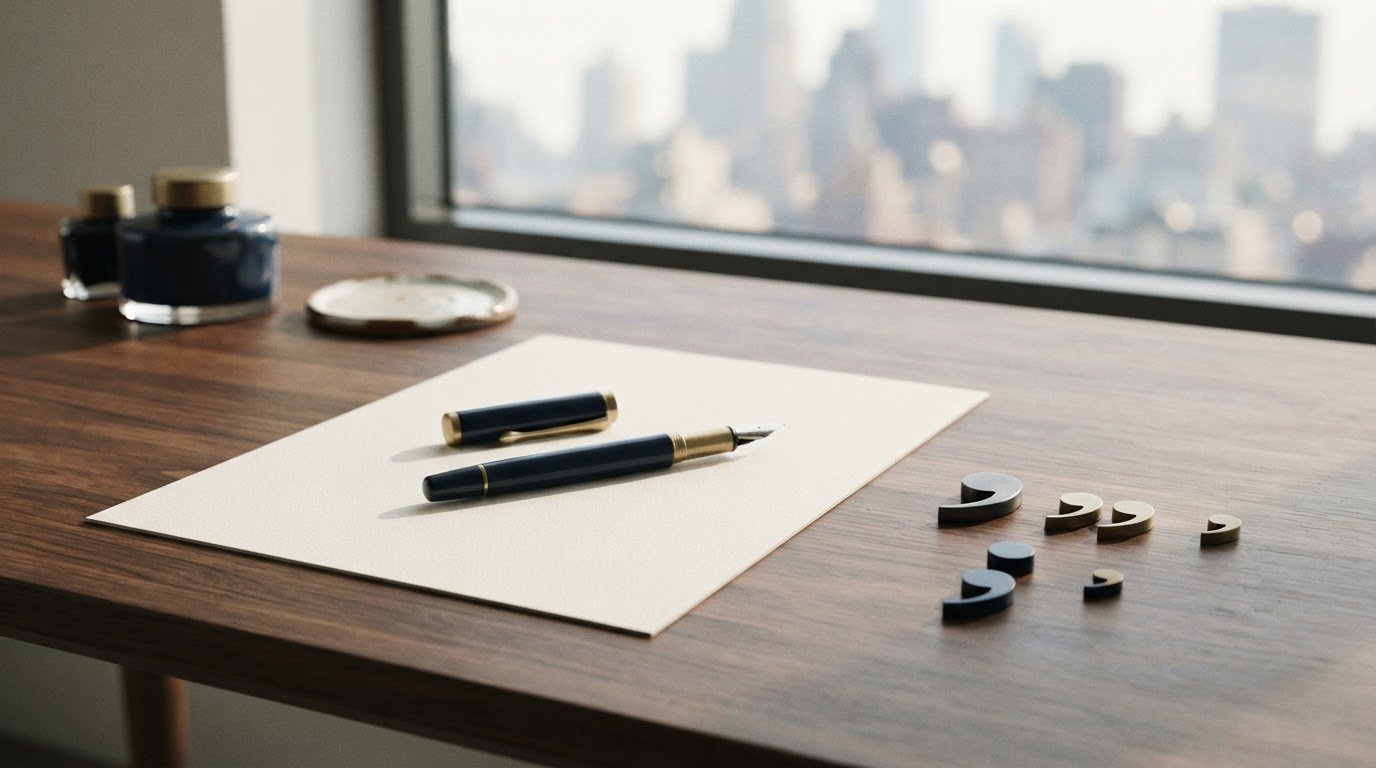 paper and pen on a desk
